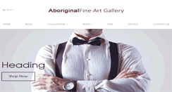 Desktop Screenshot of aboriginalfineartgallery.com