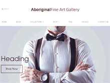 Tablet Screenshot of aboriginalfineartgallery.com